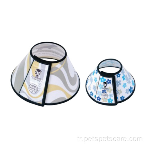 Collier de protection pour animaux de compagnie en forme de cône anti-morsure en plastique